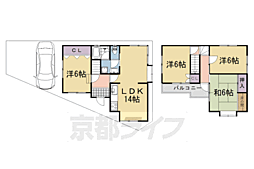 宇治市広野町小根尾の一戸建て
