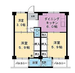 ビレッジハウス書写台4号棟 0203