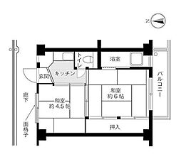 ビレッジハウス朝日ヶ丘1号棟 0204