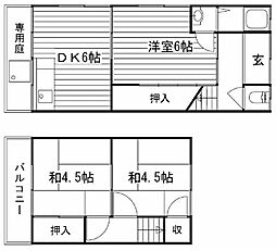 勘兵衛町2戸1 西