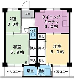 ビレッジハウス宮の前6号棟 0405