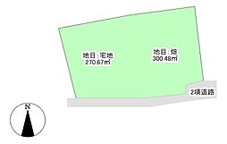 整形・駅近日当たり良好な畑付き土地平赤井売土地水害な