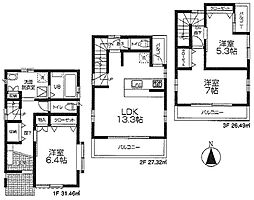 新築戸建 朝霞市三原5丁目　全2棟