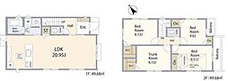 新築戸建　 国立市谷保4丁目27-23　全2区画