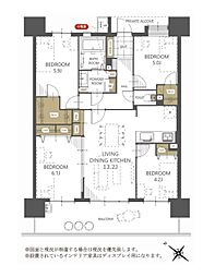 ウィズ松戸見晴らしの丘 808号室