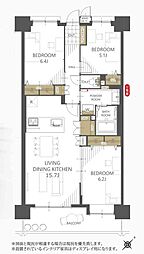 ライオンズガーデンシティ成田 511号室