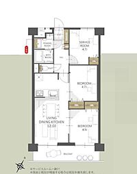 グリーンプラザ八柱第1 802号室