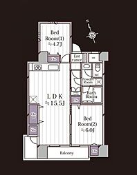 北小金ビューハイツ 401号室