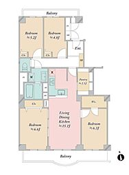 サンライトパストラル五番街D棟 216号室