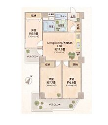 稲毛カトレア 906号室