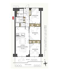 コープ野村府中是政 104号室
