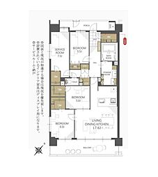 コスモ・ザ・パークス調布多摩川 518号室