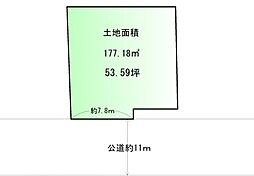 人来田1丁目　建築条件なし