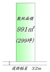 角田市角田字中島上　建築条件なし