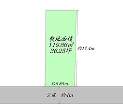 名取市増田字柳田　建築条件付き