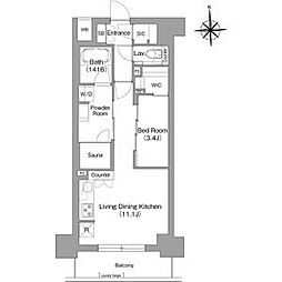 コンフォリア・リヴ博労町一丁目Q 1405