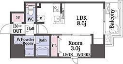 レオンコンフォート難波クレア 1101