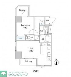 スカイグランデ新御徒町 404