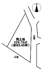 西條町西善太　建築条件なし土地