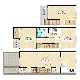 大阪市城東区野江3丁目の一戸建て