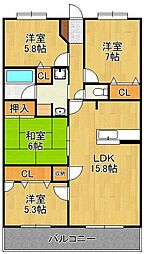 アールフォーレ春の町　410号室