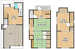 豊中市服部豊町２丁目テラスハウス