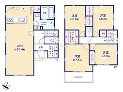 相模原市南区上鶴間1丁目3期　新築戸建　全4棟　4号棟