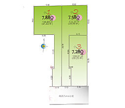 国立市中2丁目　土地　全3区画　3号地