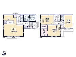 相模原市南区東大沼4丁目3期　新築未入居戸建　全2棟　1号棟