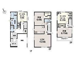 府中市清水が丘2丁目　新築未入居戸建　全1棟　1号棟