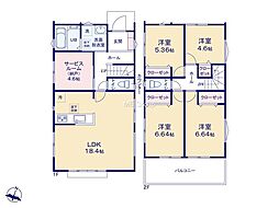 横浜市南区永田山王台　新築戸建　全3棟　2号棟