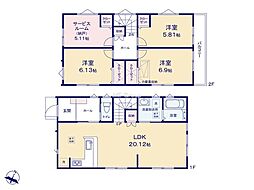 横浜市磯子区洋光台3丁目301　新築戸建　全2棟　3号棟