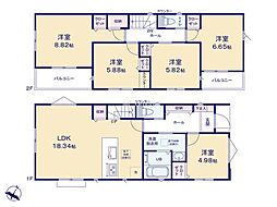 川崎市麻生区細山4丁目 新築戸建 全2棟 1号棟