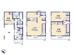 相模原市南区南台4丁目2期　新築戸建　全3棟　2号棟