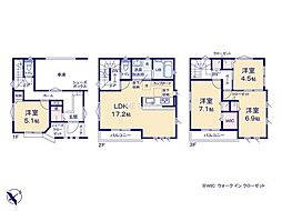 平塚市夕陽ヶ丘　新築戸建　全2棟　A号棟