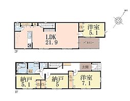 町田市中町3丁目　新築戸建　全3棟　4号棟