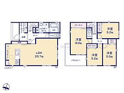 八王子市めじろ台3丁目　新築戸建　全3棟　1号棟