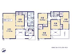 川崎市高津区梶ケ谷6丁目1期 新築戸建 全2棟 2号棟