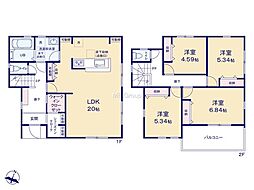 大和市西鶴間7丁目 新築戸建 全7棟 1号棟