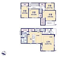 町田市本町田8期　新築戸建　全3棟　2号棟
