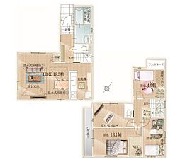 藤沢市鵠沼松が岡3丁目6期　新築戸建　全2棟　1号棟