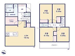 横浜市金沢区富岡西4丁目 新築戸建 全2棟 1号棟