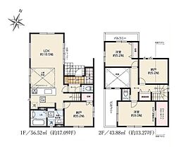大和市上和田3期　新築戸建　全2棟　2号棟