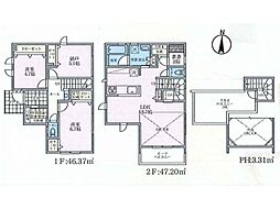 茅ヶ崎市浜須賀　新築戸建　全9棟　3号棟