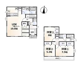 八王子市中山　新築戸建　全3棟　1号棟