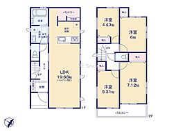 相模原市南区相模台7丁目　新築戸建　全2棟　B号棟