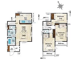 日野市栄町4丁目 新築戸建 全2棟 1号棟