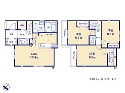 横浜市都筑区川和町2期 新築戸建 全2棟 1号棟