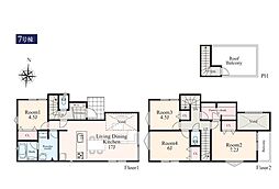 座間市座間2丁目1期　新築戸建　全22棟　7号棟