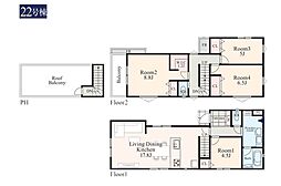 座間市座間2丁目1期　新築戸建　全18棟　22号棟